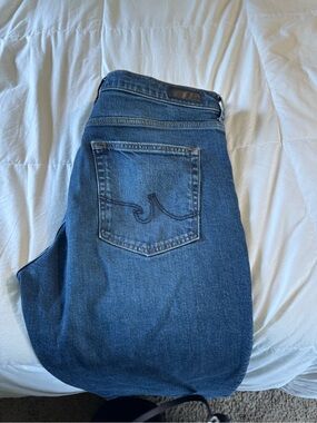 Ag Adriano Goldschmied BrimleyDark Blue Straight Leg Jeans
